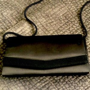 Small black evening wear purse